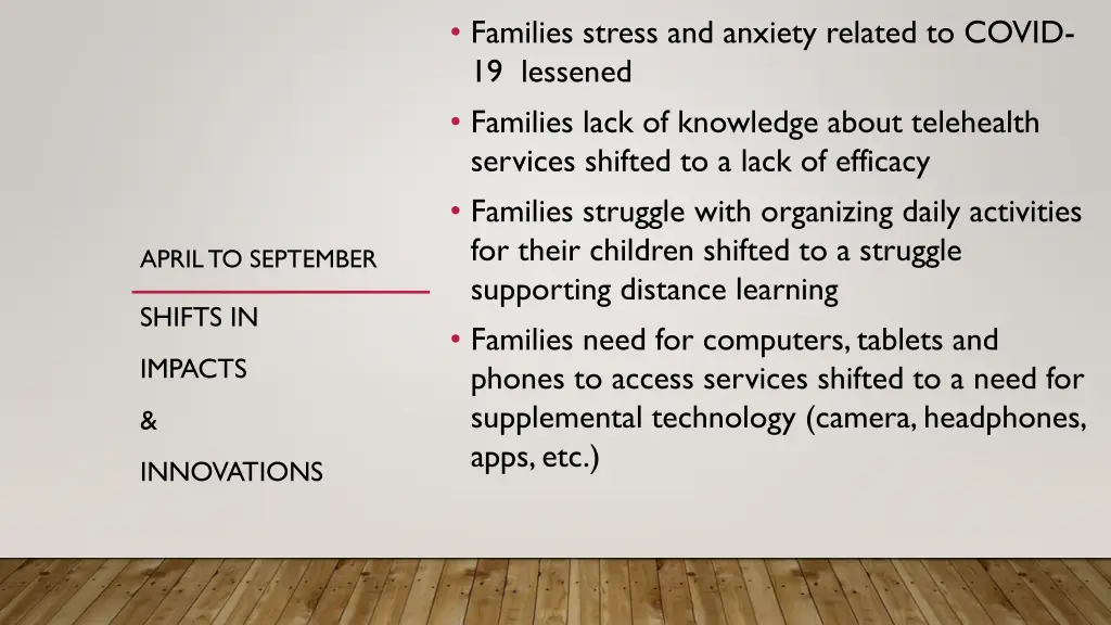 families stress and anxiety related to covid