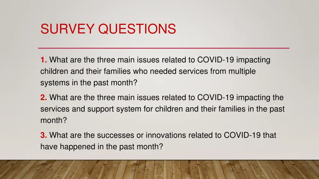 survey questions