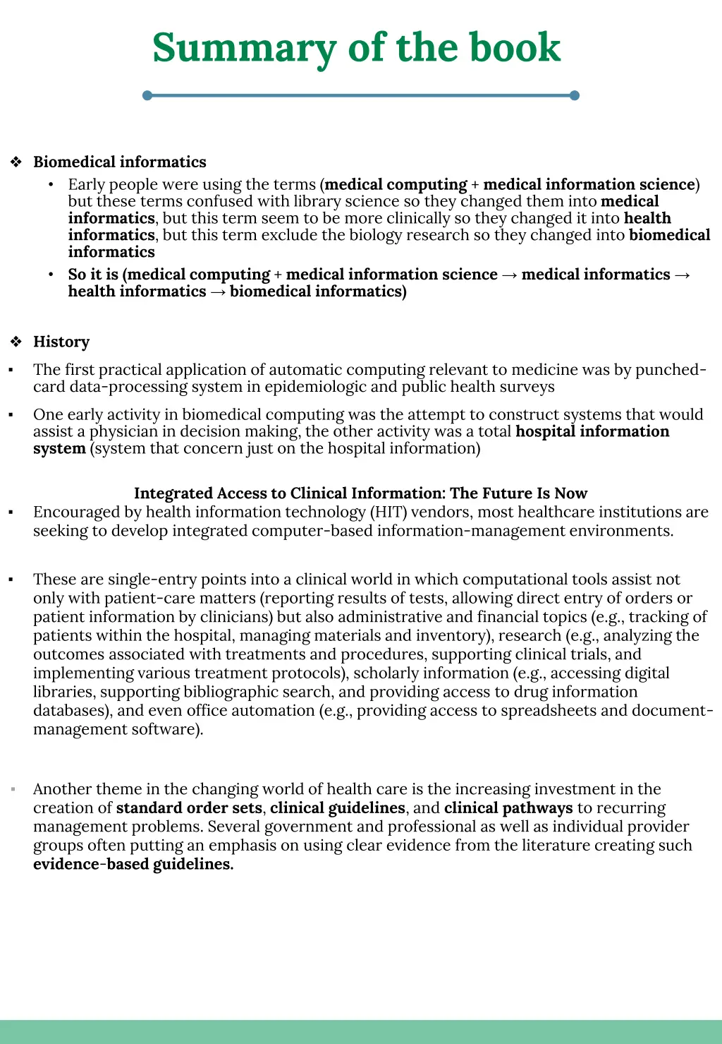 summary of the book 1