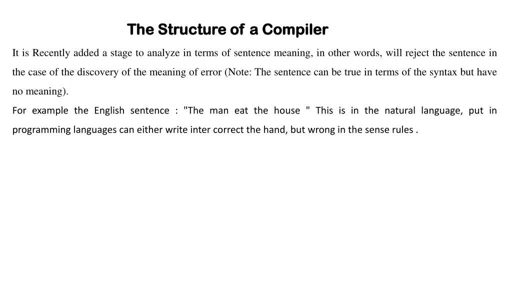 the the structure of a compiler structure 4