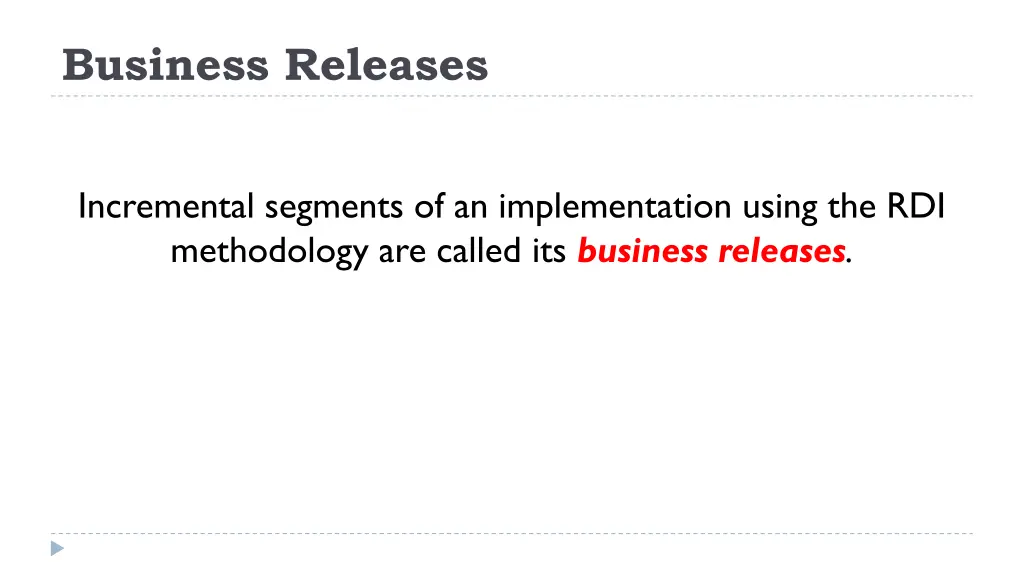business releases