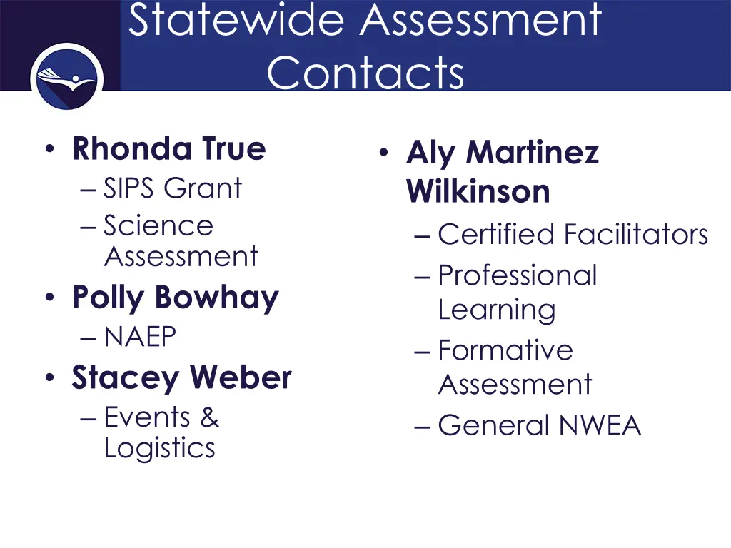 statewide assessment contacts 2
