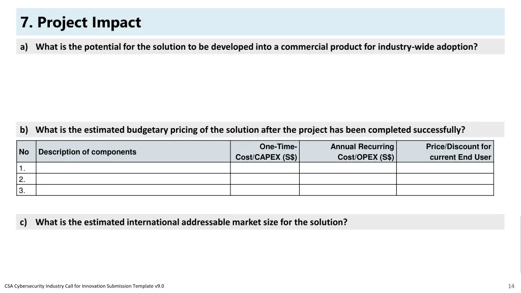 7 project impact