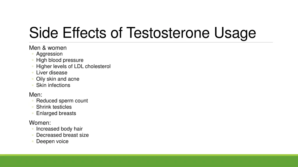 side effects of testosterone usage