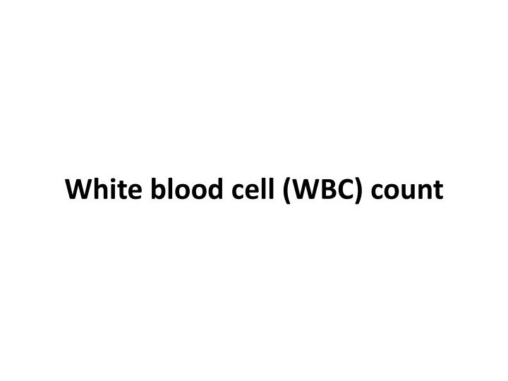 white blood cell wbc count