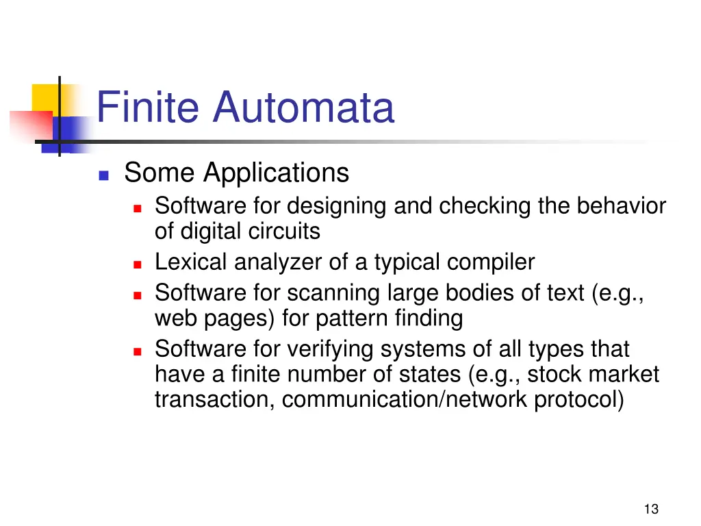 finite automata