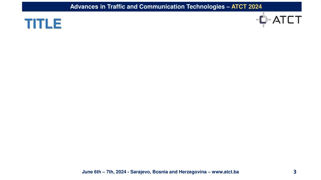 advances in traffic and communication 1
