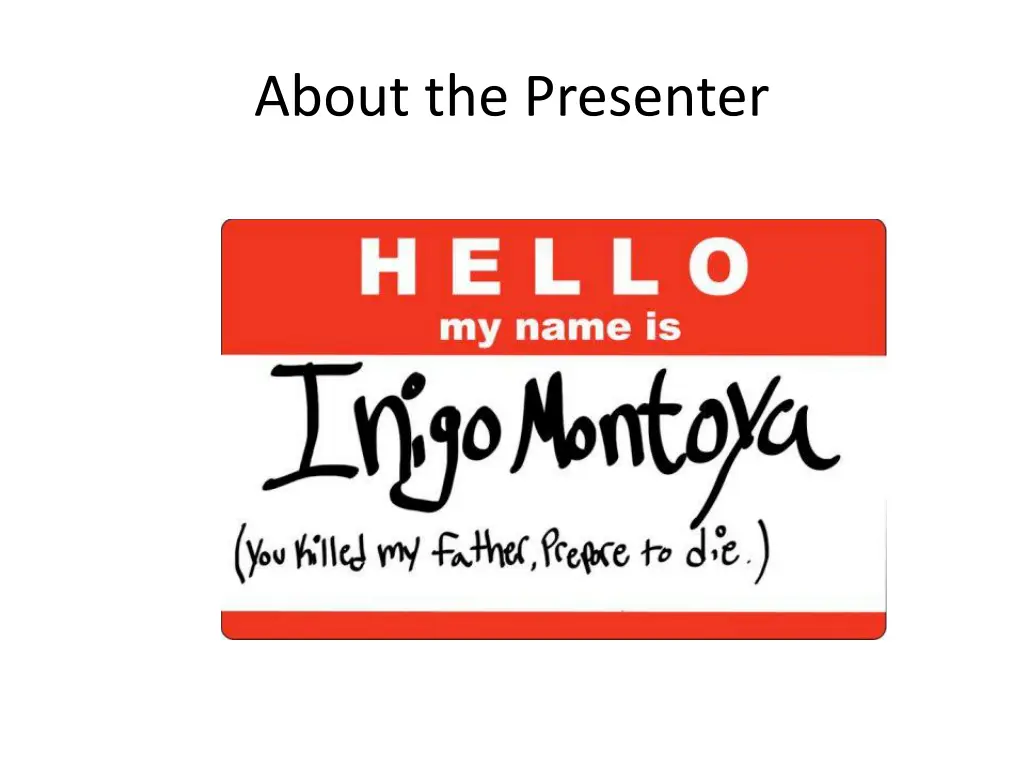 about the presenter