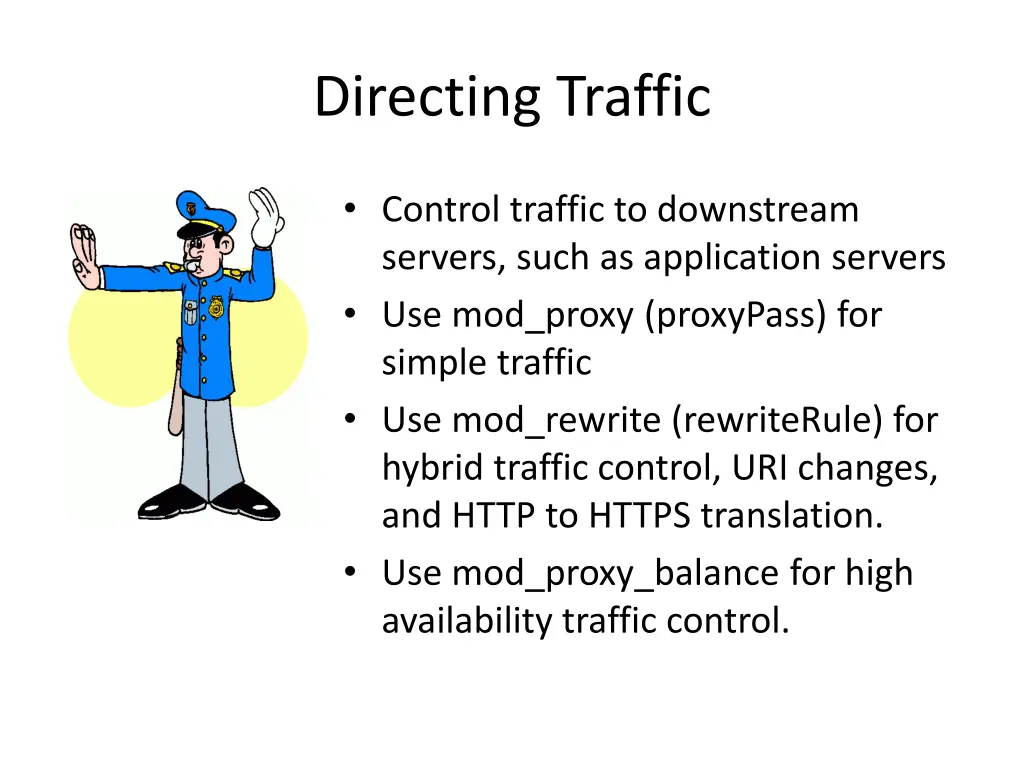 directing traffic