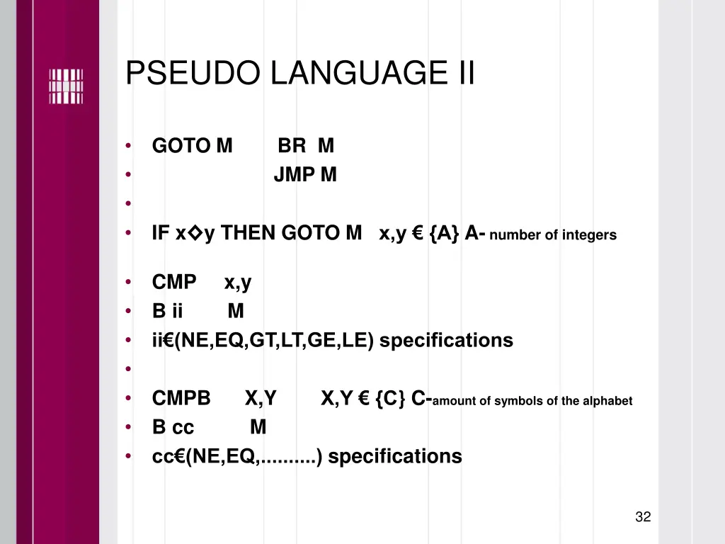 pseudo language ii
