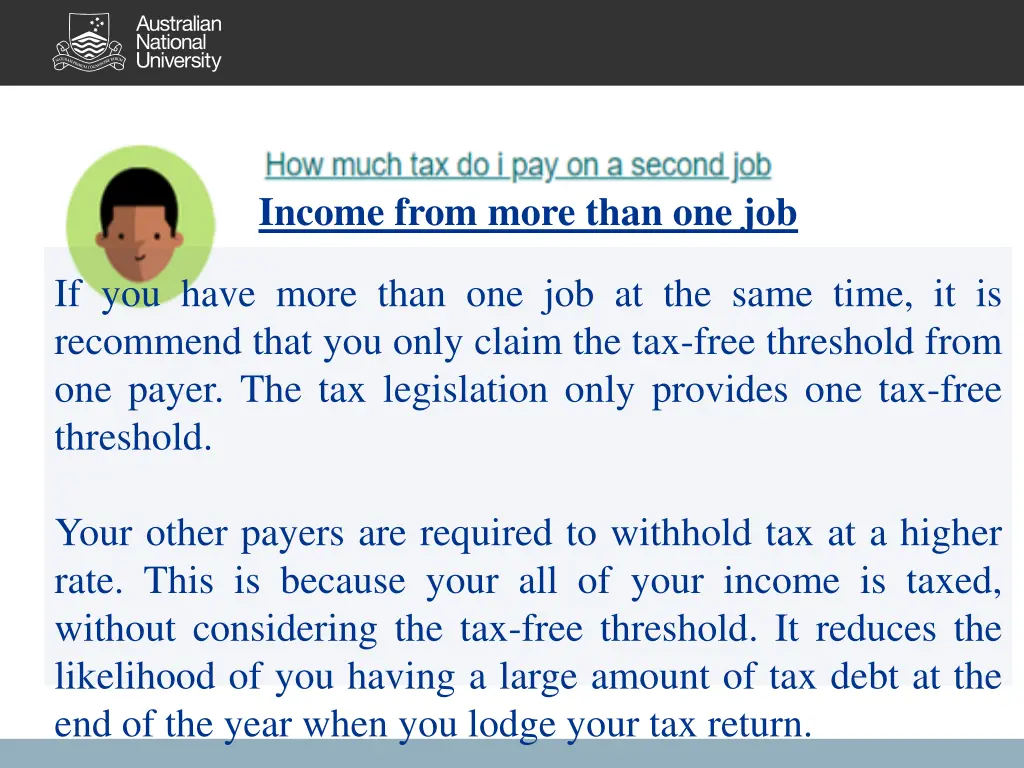 income from more than one job