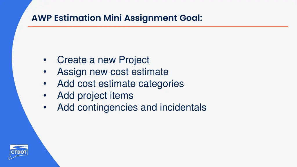 awp estimation mini assignment goal