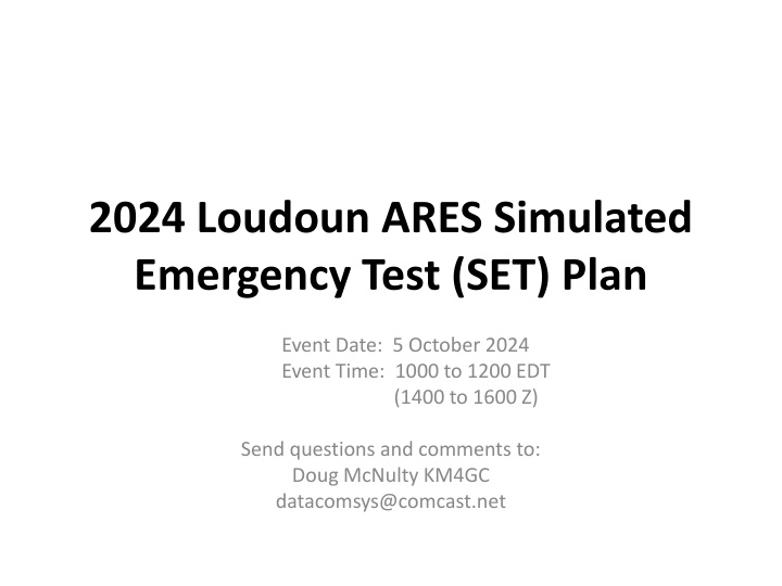 2024 loudoun ares simulated emergency test