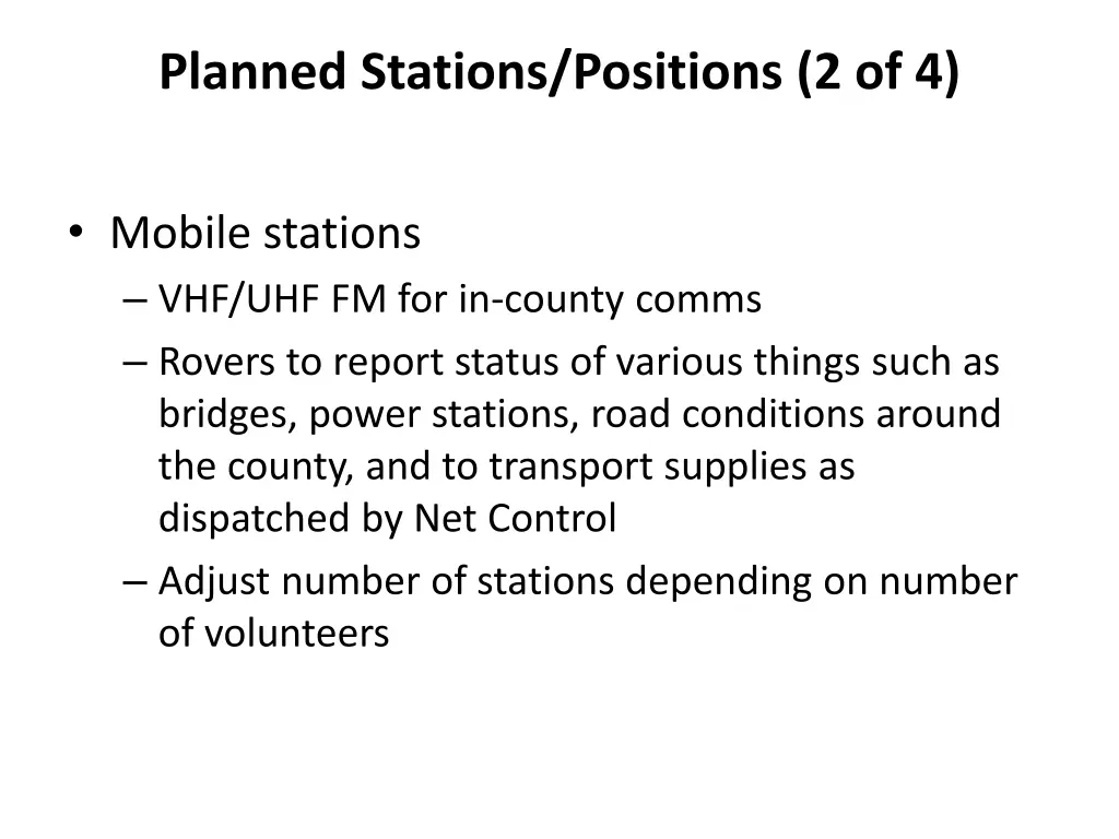 planned stations positions 2 of 4