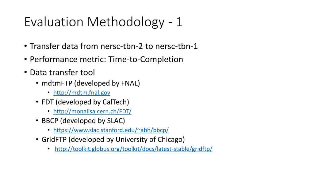 evaluation methodology 1