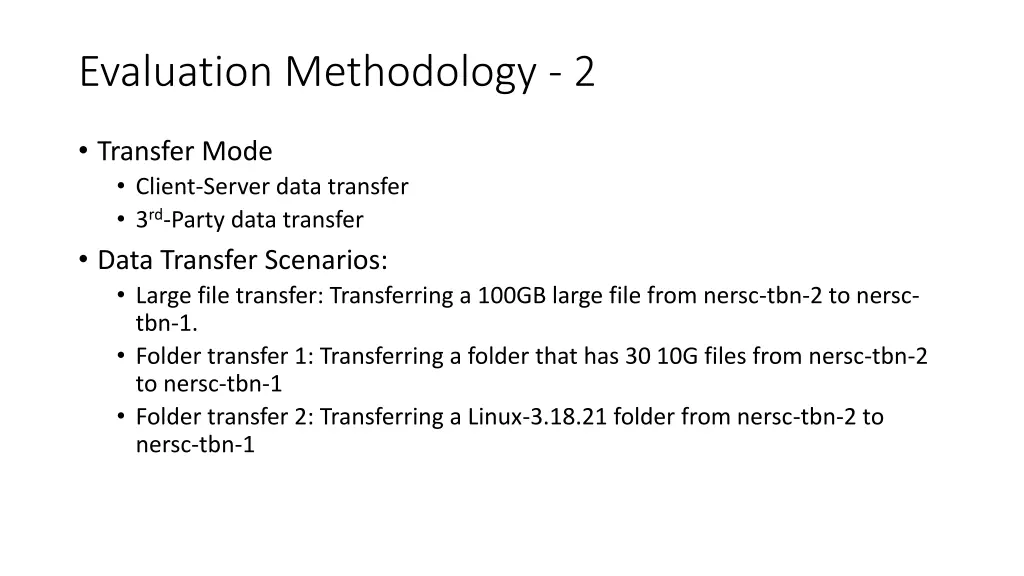 evaluation methodology 2