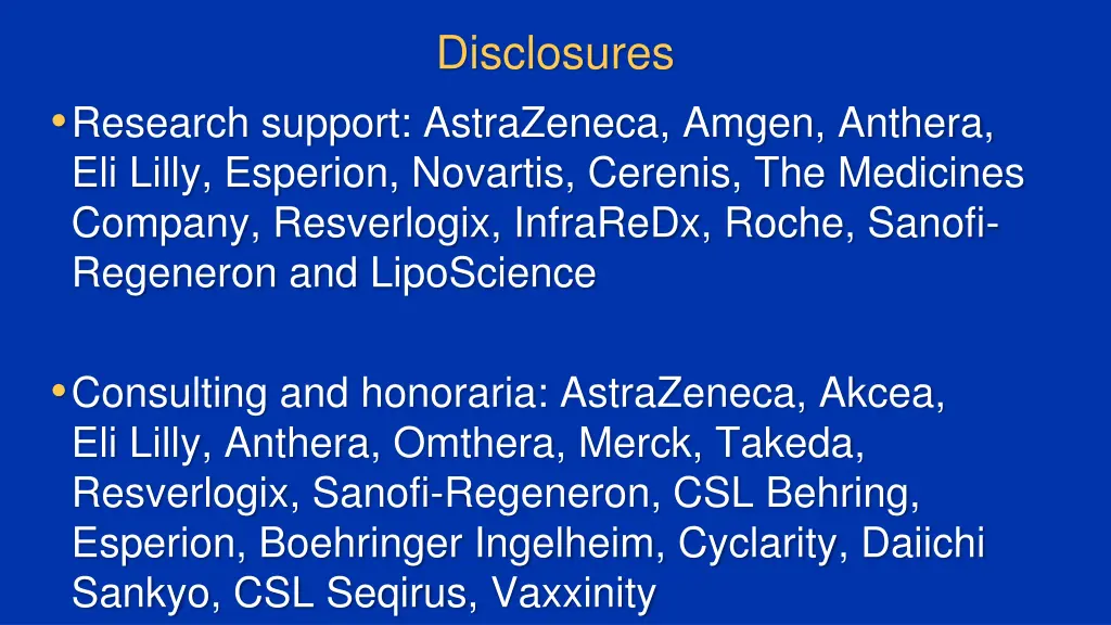 disclosures