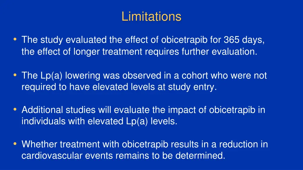 limitations
