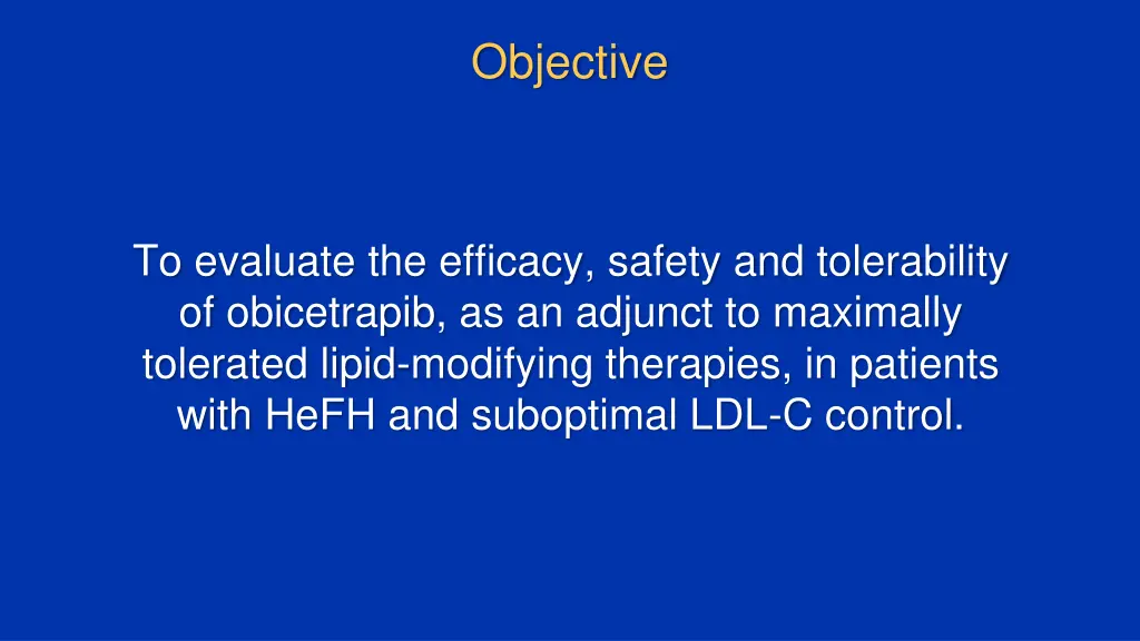 objective