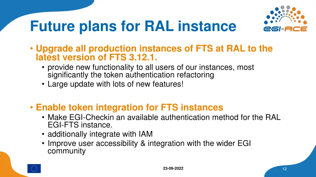 future plans for ral instance