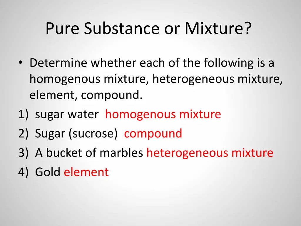 pure substance or mixture 1