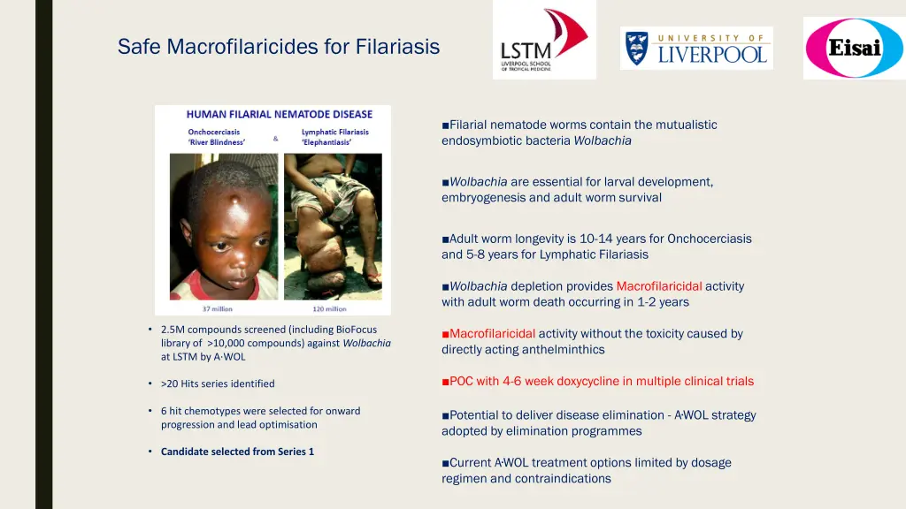 safe macrofilaricides for filariasis