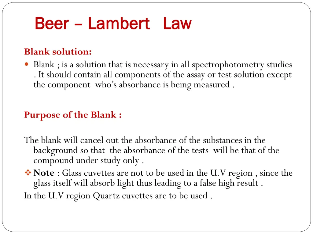 beer beer lambert law lambert law 2