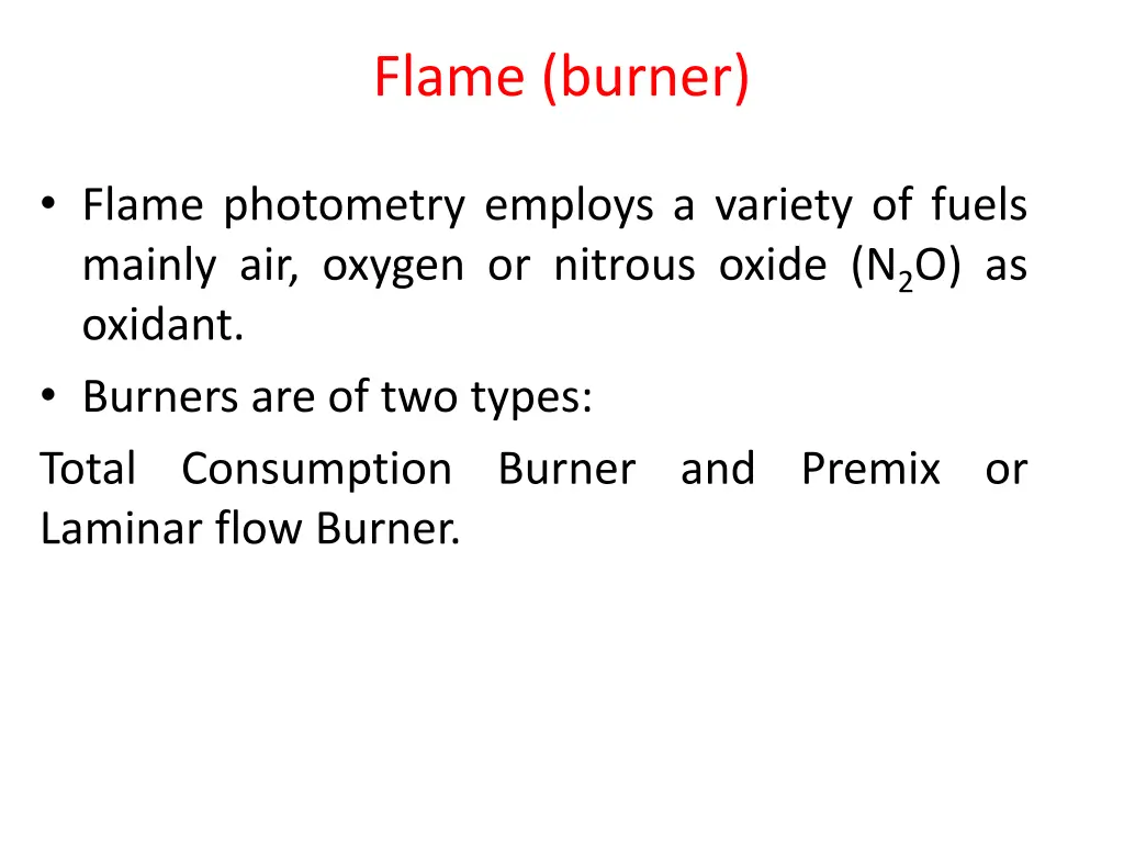 flame burner 1