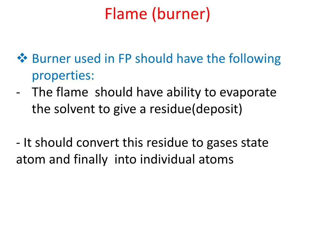 flame burner