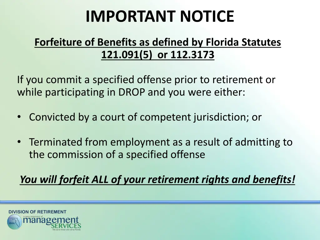 important notice