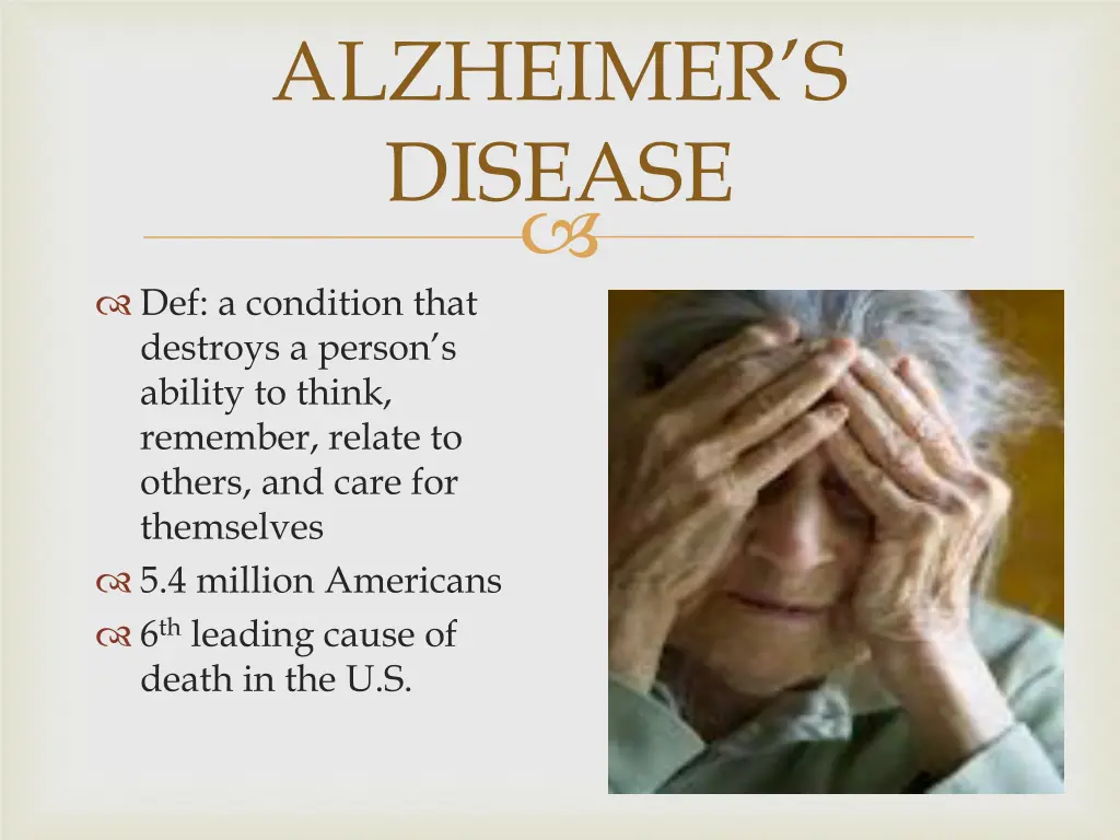 alzheimer s disease