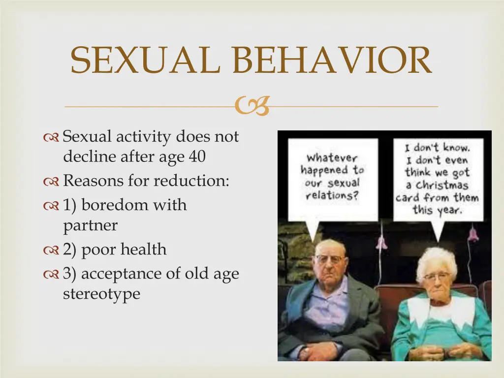 sexual behavior