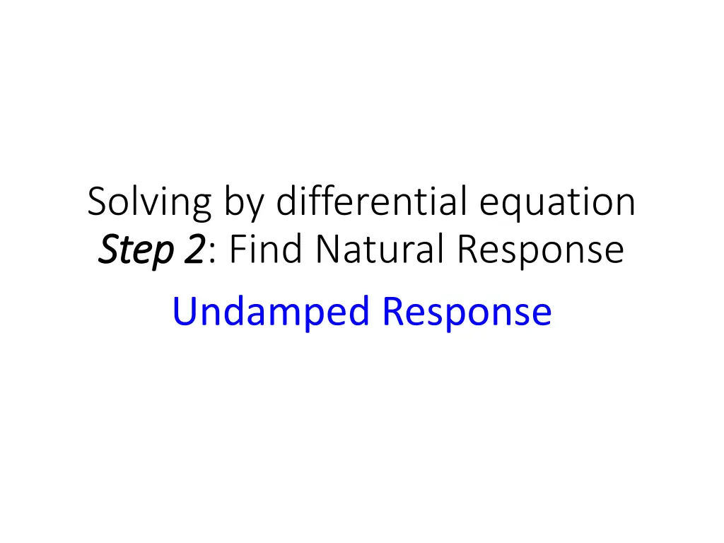 solving by differential equation step 2 step 3