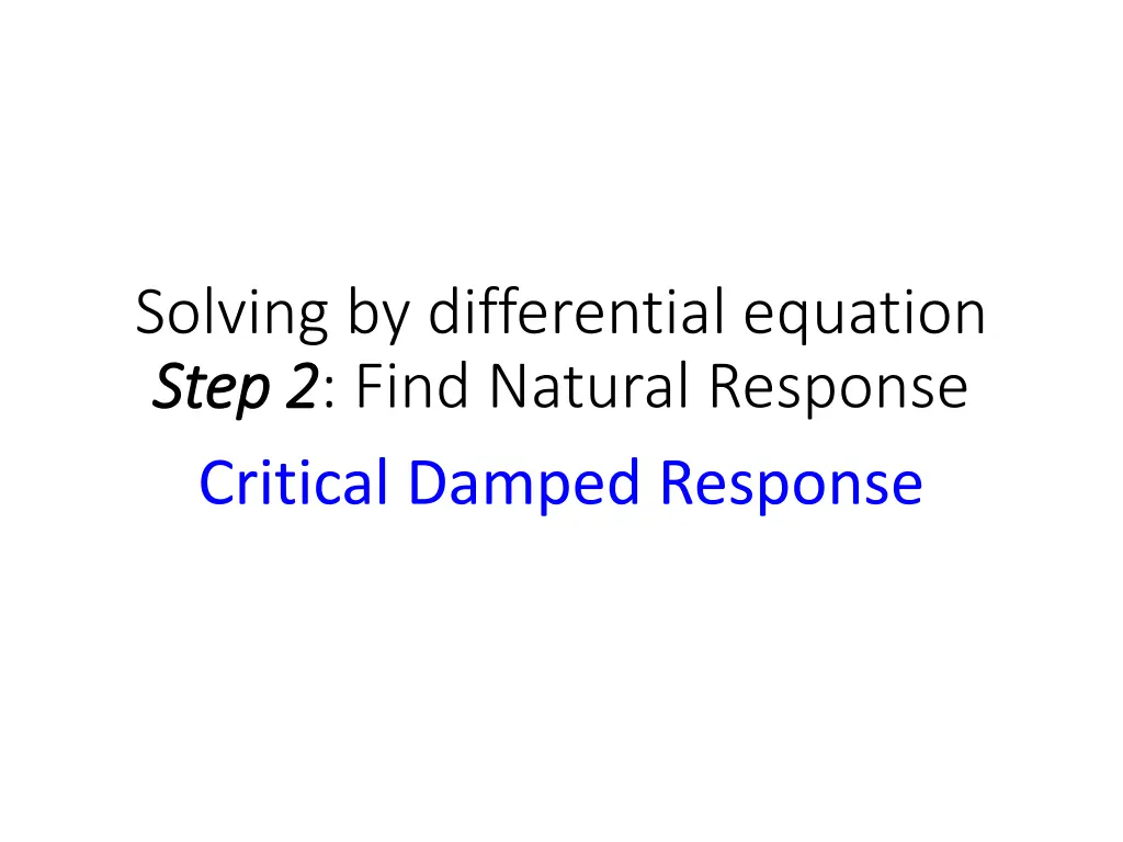 solving by differential equation step 2 step 4