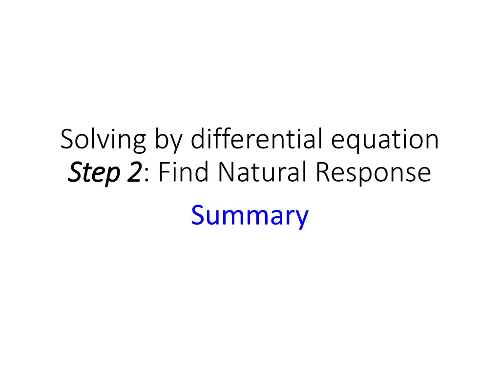 solving by differential equation step 2 step 5