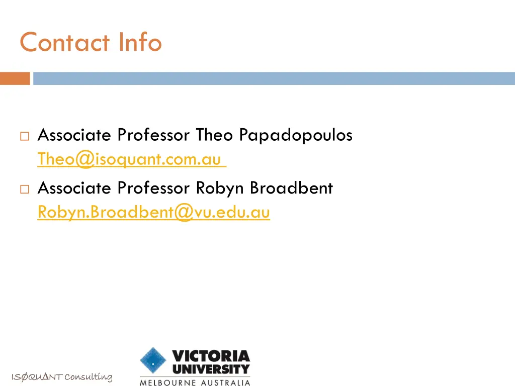 contact info