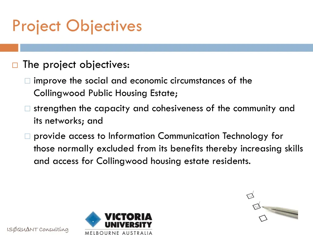 project objectives
