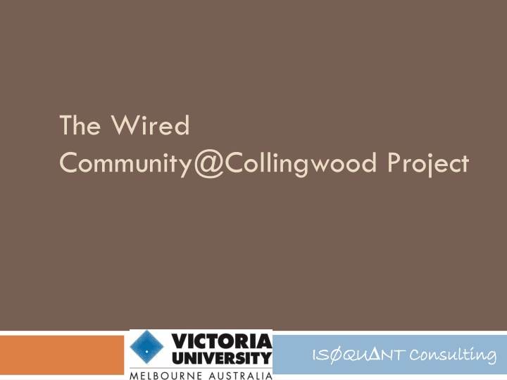 the wired community@collingwood project