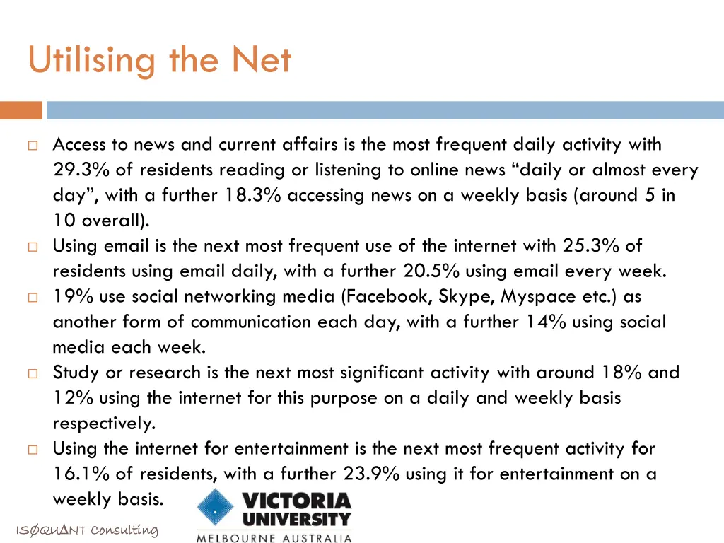 utilising the net