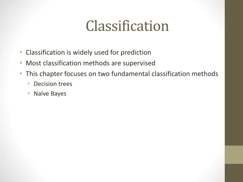 classification