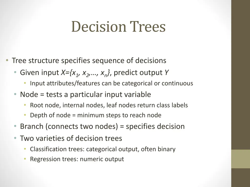 decision trees