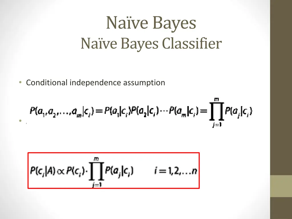 na ve bayes na ve bayes classifier