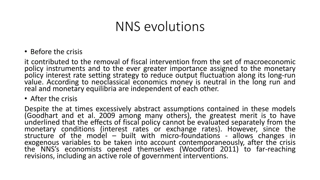 nns evolutions