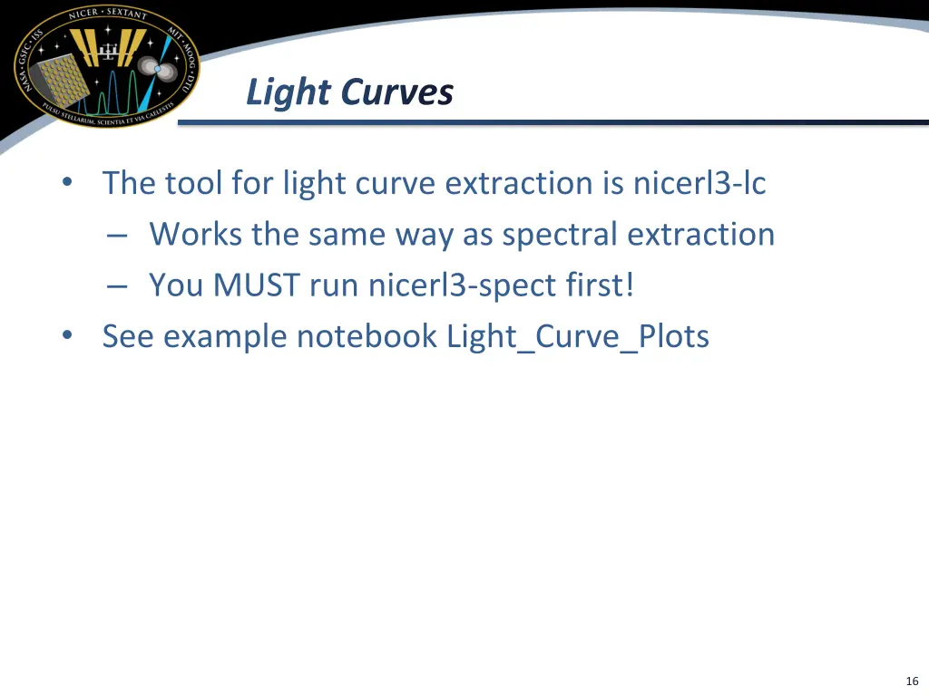 light curves