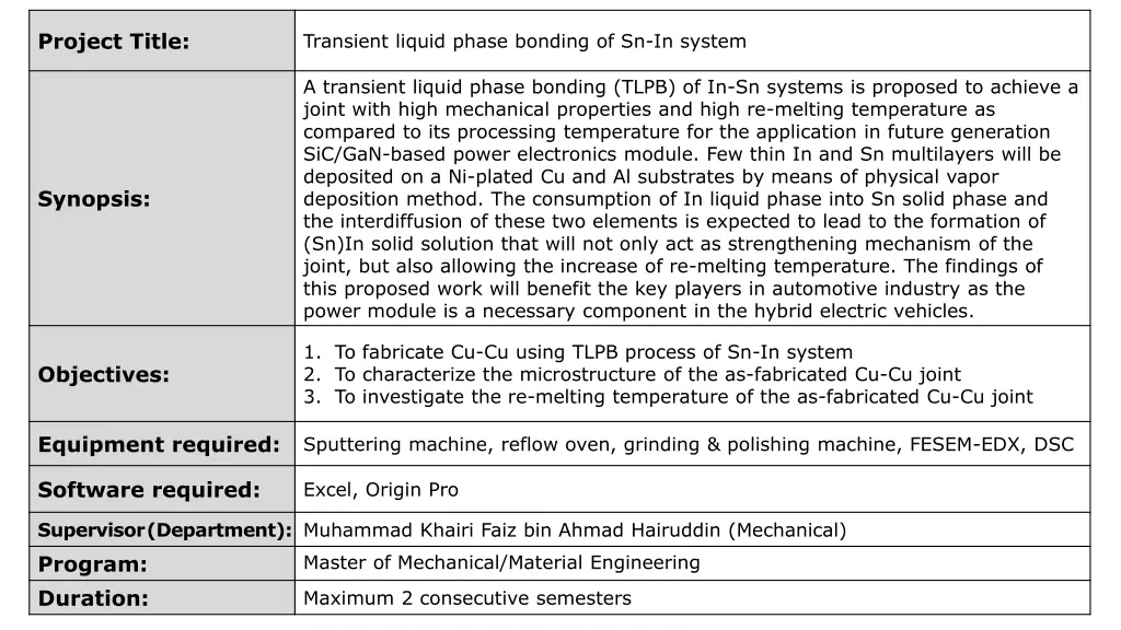 project title 1