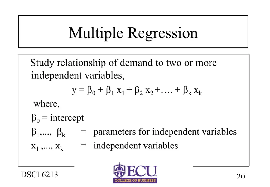 multiple regression