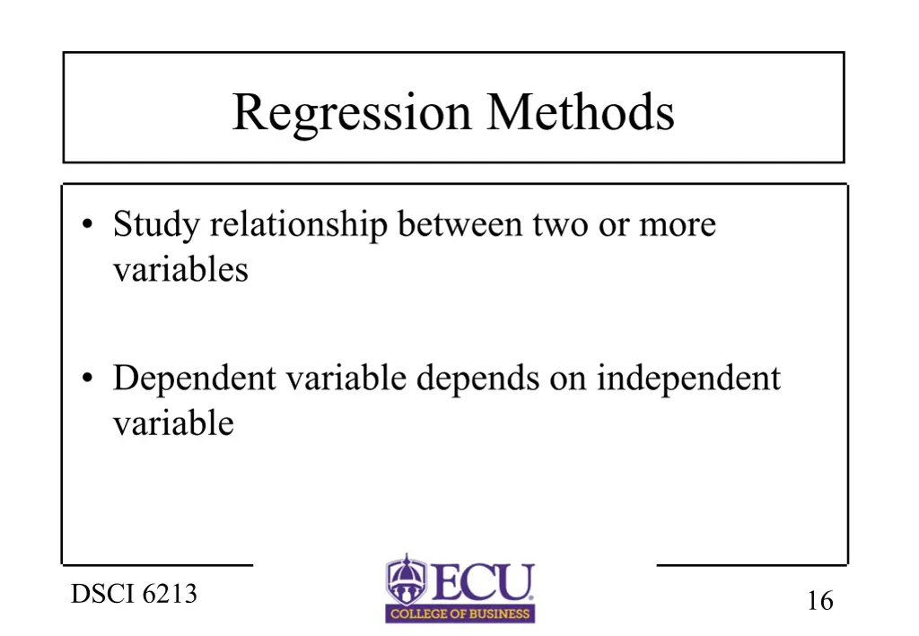 regression methods
