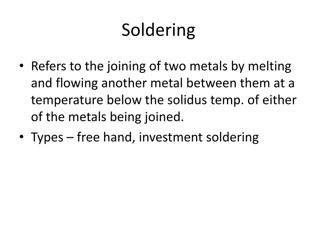 soldering