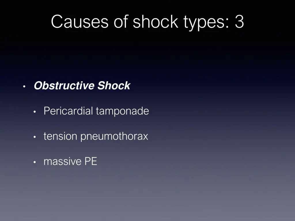 causes of shock types 3