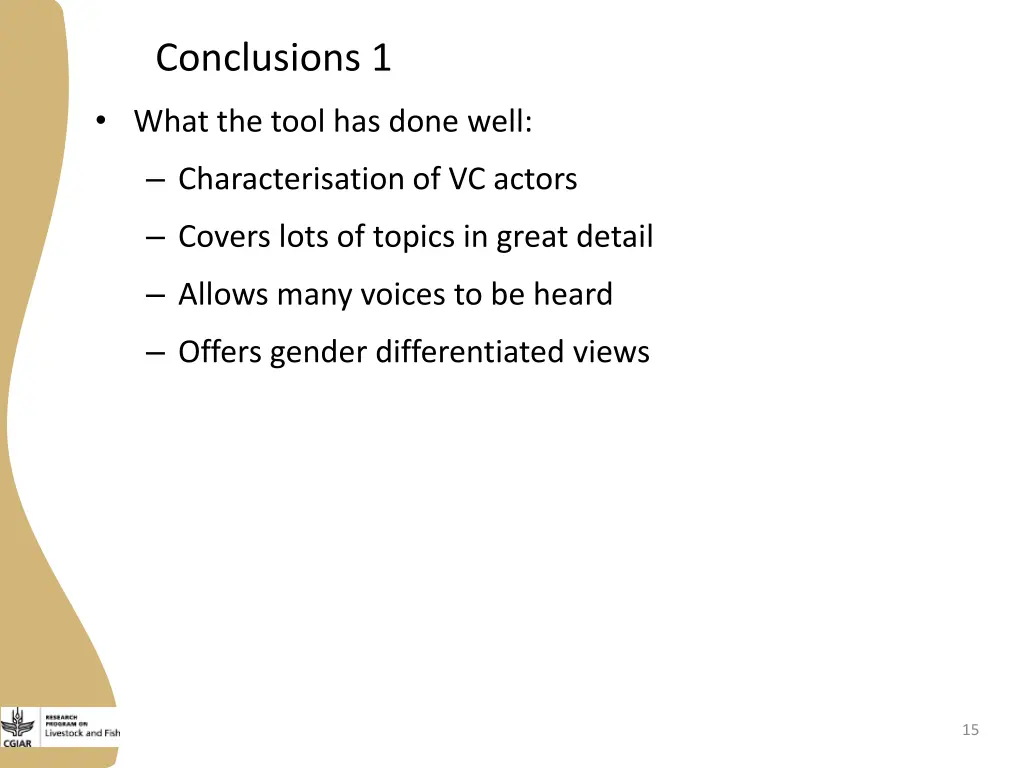 conclusions 1